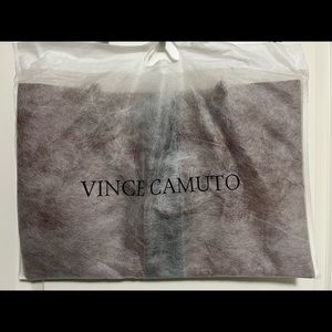 Vince Camuto - Brown Vegan Leather Tote with Black Stripe (Brand New, Unused)